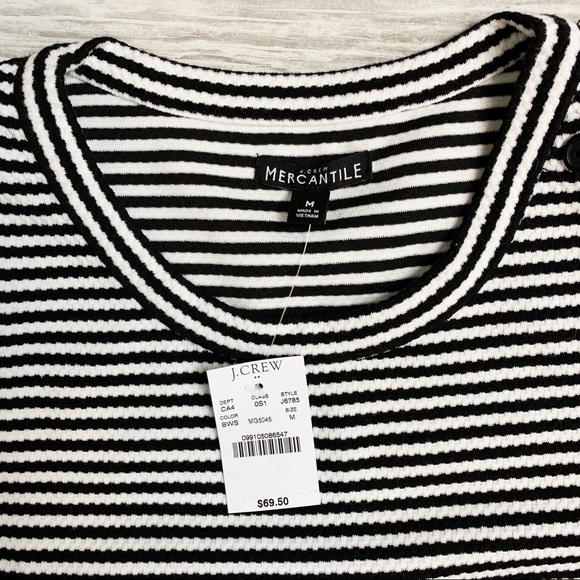 J. Crew Factory Short Sleeve Structured Knit Dress - Picture 4 of 6